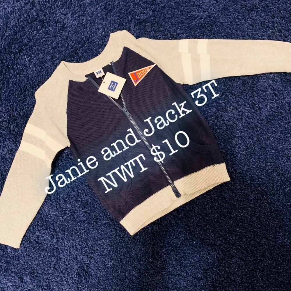 🚀 Janie and Jack Sweater NWT Boys 3T